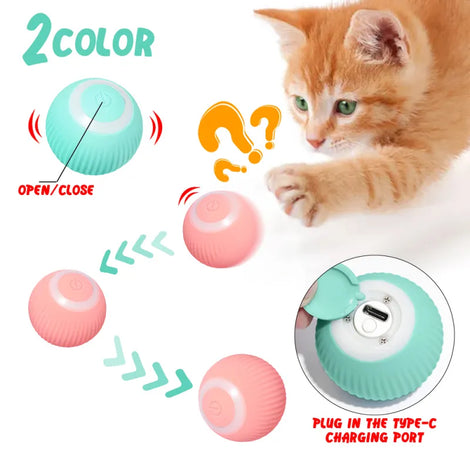 Interactive Electric Rolling Ball for Cats