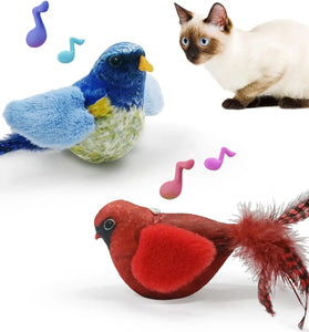Interactive Feather Cat Toy with Bell