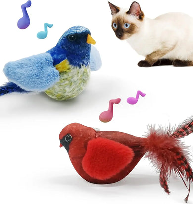 Interactive Feather Cat Toy with Bell